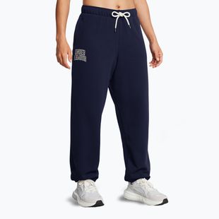 Női Under Armour Icon Heavyweight Terry Oversized midnight navy/summit white nadrág női nadrág