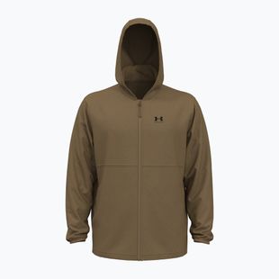 Férfi sportkabát Under Armour Vibe Woven Windbreaker coyote/black
