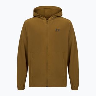 Férfi sportkabát Under Armour Vibe Woven Windbreaker coyote/black