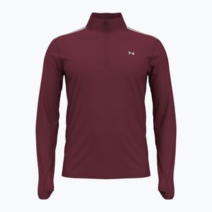 Férfi futópulóver Under Armour Vanish CW 1/4 Zip cardinal/reflective