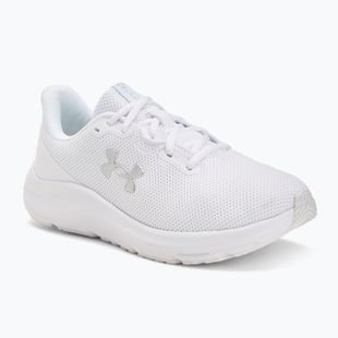 Női futócipő Under Armour Charged Pursuit 4 fehér/fehér/fémes ezüst