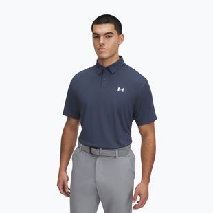 Férfi Under Armour póló Tee To Green Pique Polo downpour szürke/fehér