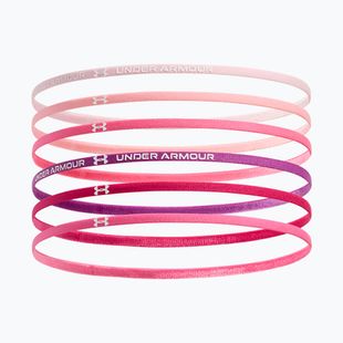 Gyermek fejpánt Under Armour Mini Elastic 6 pcs prime pink/white