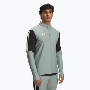 Under Armour férfi futball pulóver Challenger Pro 1/4 Zip szilikazöld / fekete / szonikus sárga