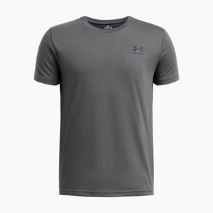 Gyermek póló Under Armour Sportstyle Left Chest pitch gray/black