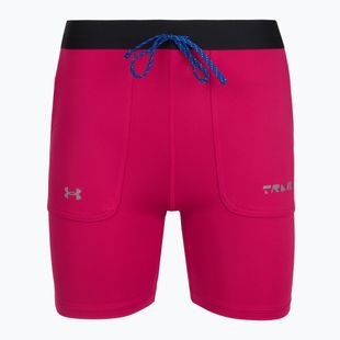 Női rövidnadrág Under Armour Trail Run Fitted shaded fuchsia/black