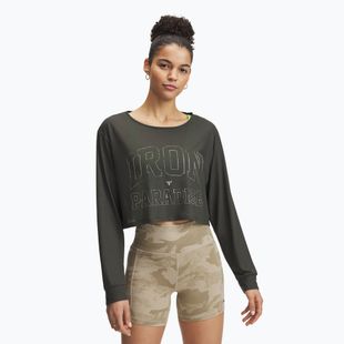 Női Under Armour Project Rock IP barokk zöld/city khaki/city khaki hosszú ujjú ruha