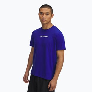 Férfi Under Armour Trail Run Graphic Tee királyi/visszaverő futópóló