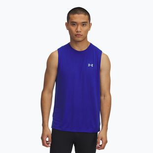 Férfi Under Armour Trail Run Launch Tank királyi/reflektív futó tank felső