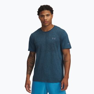 Férfi Under Armour Seamless Stride futópóló ether kék/reflektív