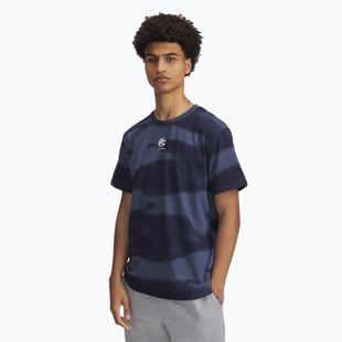 Férfi Under Armour Curry Hvyweight Logo downpour póló szürke/fehér