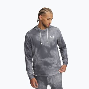 Férfi Under Armour Rival Terry Printed castlerock/onyx fehér melegítőfelső