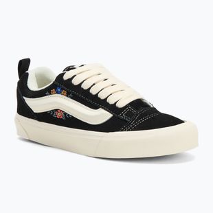 Vans Knu Skool fekete virágos cipő