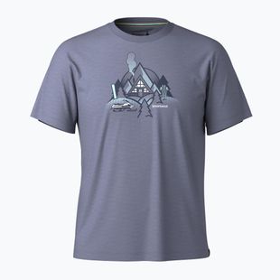 Férfi túrapóló Smartwool Alpine A-Frame Graphic Tee Nightfall Blue