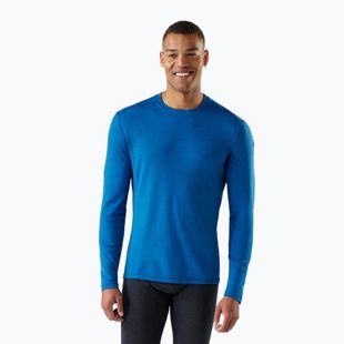 Férfi Smartwool Merino 250 Baselayer Crew hosszú ujjú termikus póló dobozban, nival blue