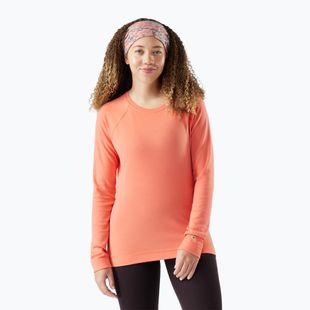 Női Smartwool Merino 250 Baselayer hosszú ujjú termikus póló, korallzátony színben, dobozos kivitelben