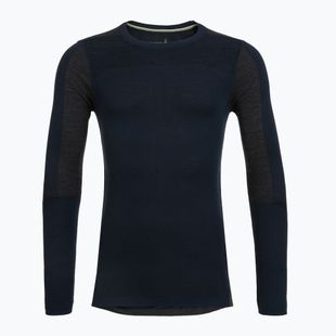 Férfi termoaktív pulóver Smartwool Intraknit Thermal Merino Baselayer Colorblock Crew deep navy/charcoal