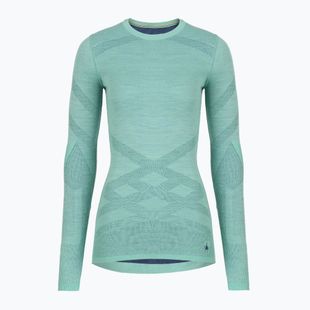 Női termoaktív pulóver Smartwool Intraknit Thermal Merino Baselayer Crew pacific blue/nightfall blue