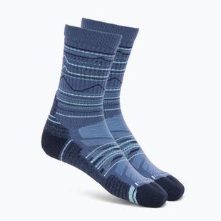Smartwool Hike Light Cushion Mountain Pattern Crew zokni nightfall blue