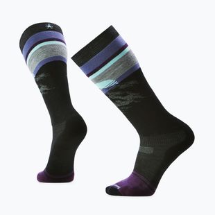 Smartwool Snowboard célzott párnázású hegyi napfelkelte OTC fekete snowboard zokni