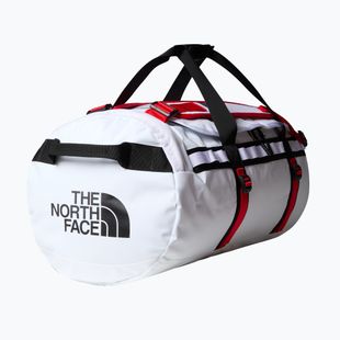 Utazótáska The North Face Base Camp Duffel M 71 l fehér/fekete/magaslati piros