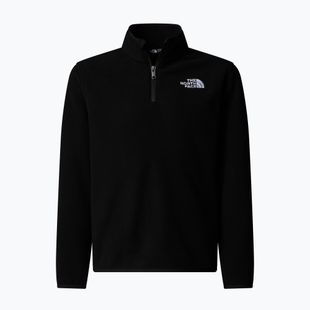 Gyermek polár pulóver The North Face Teen Glacier 1/4 Zip fekete