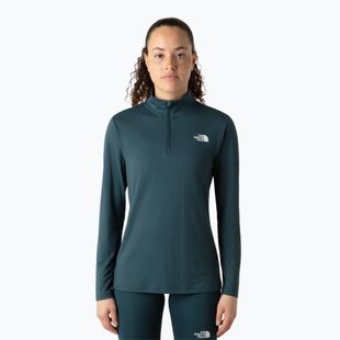 The North Face női Flex 1/4 Zip Slim mély ciprusfa póló