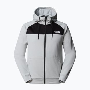 Férfi pulóver The North Face Reaxion Fleece Full Zip Hoodie magas derekú szürke világos melírozott