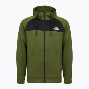 Férfi pulóver The North Face Reaxion Fleece Full Zip Hoodie erdőzöld/fekete