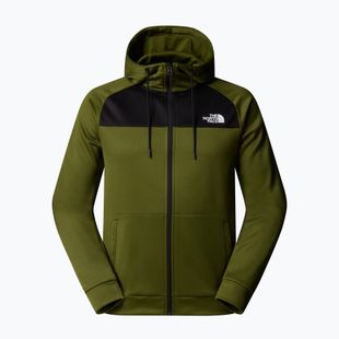 Férfi pulóver The North Face Reaxion Fleece Full Zip Hoodie erdőzöld/fekete