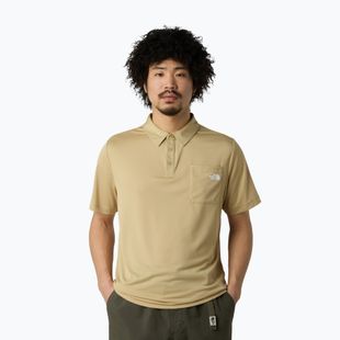 The North Face New Tanken Polo férfi galléros póló khaki stone