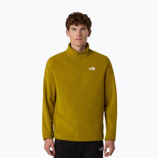 Férfi The North Face Glacier Fleece 1/4 Zip mély dijoni melegítőfelső