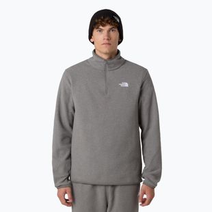 Férfi fleece pulóver The North Face Glacier Fleece 1/4 Zip középszürke szürke szőrzet