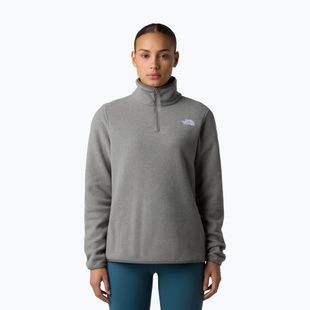 Női gyapjú pulóver The North Face Glacier Fleece 1/4 Zip középszürke szürke szürke