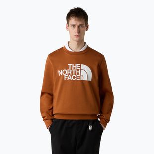 Férfi pulóver The North Face Easy Crew égett umbra színű pulóver