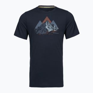 Férfi póló Smartwool Peak Bagger Active SS Graphic Tee navy