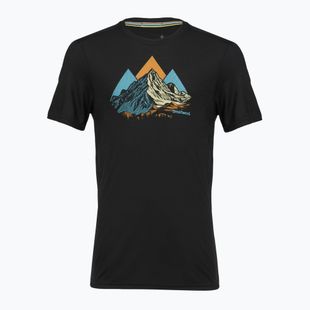 Férfi póló Smartwool Peak Bagger Active SS Graphic Tee black