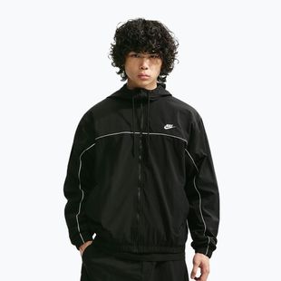 Férfi kabát Nike Club Black/White/White