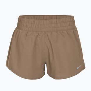 Női rövidnadrág Nike One Dri-Fit 3" mink brown/reflective silver