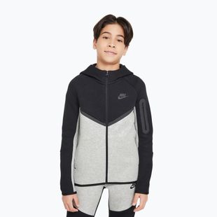 Gyerek pulóver Nike Sportswear Tech Fleece Full Zip dark grey heather/black/black/black