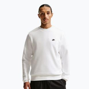 Férfi pulóver Nike Club Fleece Crew white/black