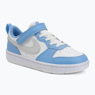 Gyerekcipők Nike Court Borough Low Recraft summit white/cobalt pulse/vast grey