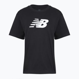 Női póló New Balance Sport Jersey Relaxed Logo black/white