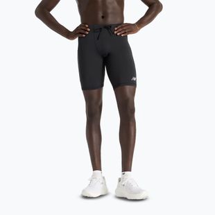 Férfi New Balance Sleek Pocket Half Tight 9" futó rövidnadrág fekete