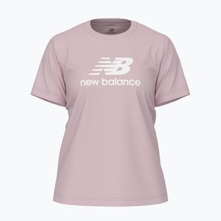 Női New Balance Jersey Jersey Stacked Logo póló rosesugar