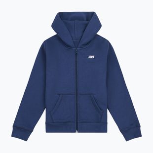 Gyerek pulóver New Balance Brush Back Small Logo Full Zip Hoodie nb navy