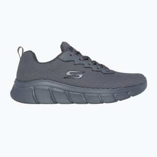 Férfi SKECHERS Bobs B Flex Chill Edge sötét szürke cipő