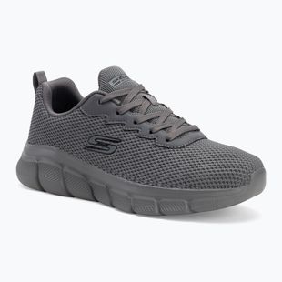 Férfi SKECHERS Bobs B Flex Chill Edge sötét szürke cipő