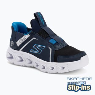 SKECHERS Slip-Ins Hypno-Flash 2.0 gyerekcipő navy/fekete színben