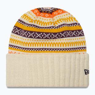Női téli sapka New Era Rail Isle Cuff Knit Beanie light beige